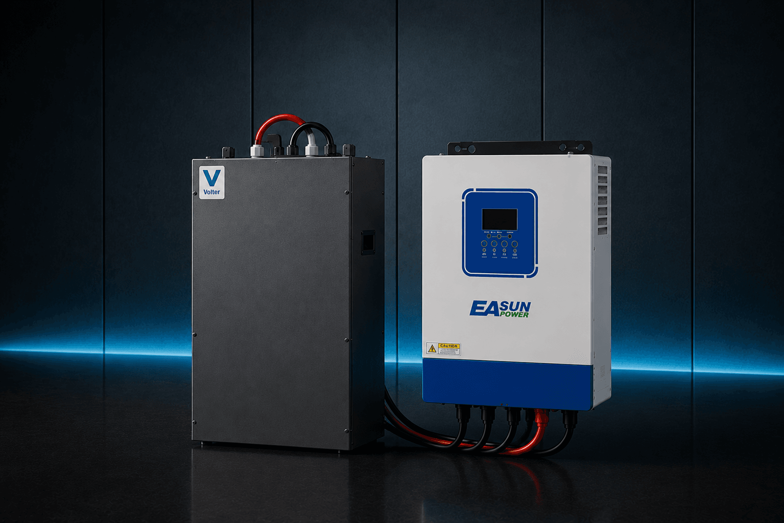 Літій-іонна акумуляторна батарея 12 кВт⋅год та інвертор EASUN 6.2kW